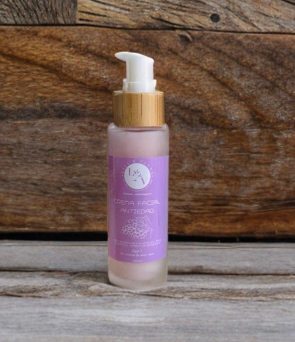Crema Facial Antiedad de Semilla de Uva y Ácido Hialurónico