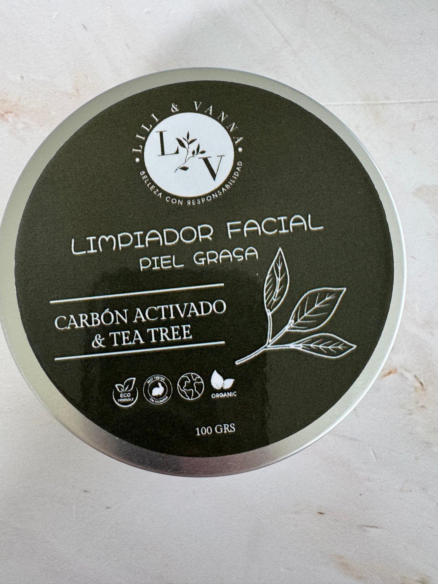Limpiadora Facial Purificante para pieles mixtas o grasas de Carbón Activado.