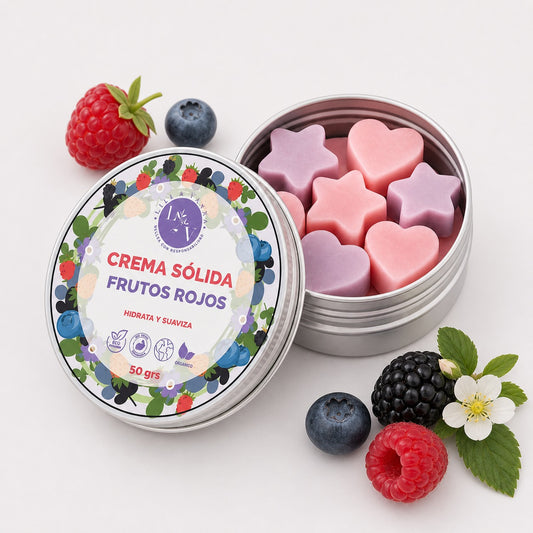 Dúo Cremas Sólidas Orgánicos           Frutos rojos y Frambuesa  70 grs