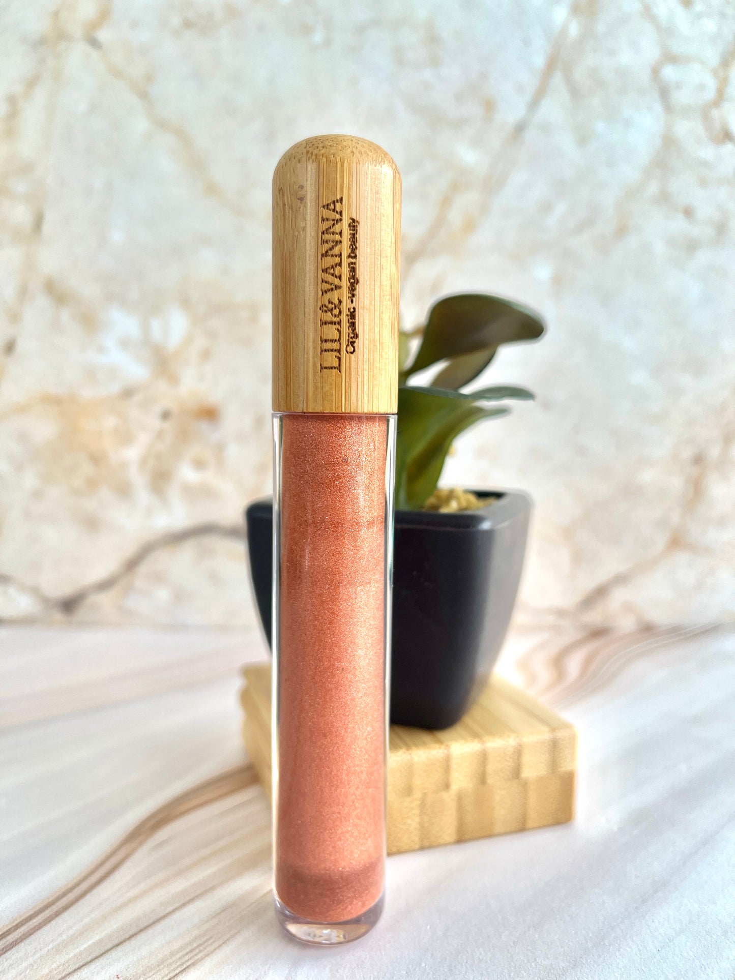 Lipgloss de vainilla Tono Coral